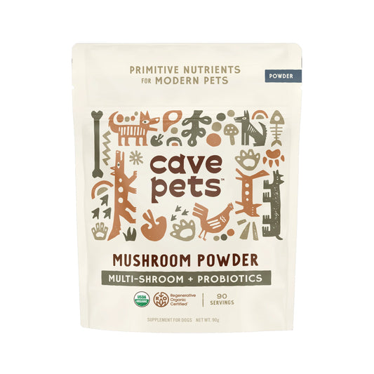 Cave Pets Mushroom Powder: Multi-Shroom + Probiotics