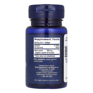 Life Extension: Black Cumin Seed Oil - 500 mg (60 Softgels)