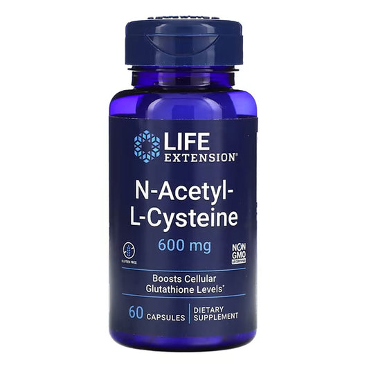 Life Extension: N-Acetyl-L-Cysteine (NAC) - 600mg (60 caps)