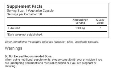 Life Extension: Taurine 1000mg (90 caps)