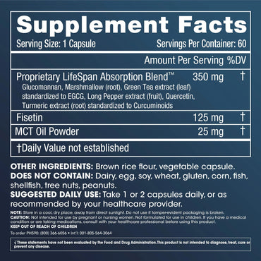 ProHealth: Fisetin Pro Longevity Plus (60 caps)