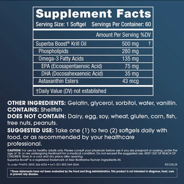 ProHealth: Pure Krill Oil Omega-3 - 500 mg (60 softgels)