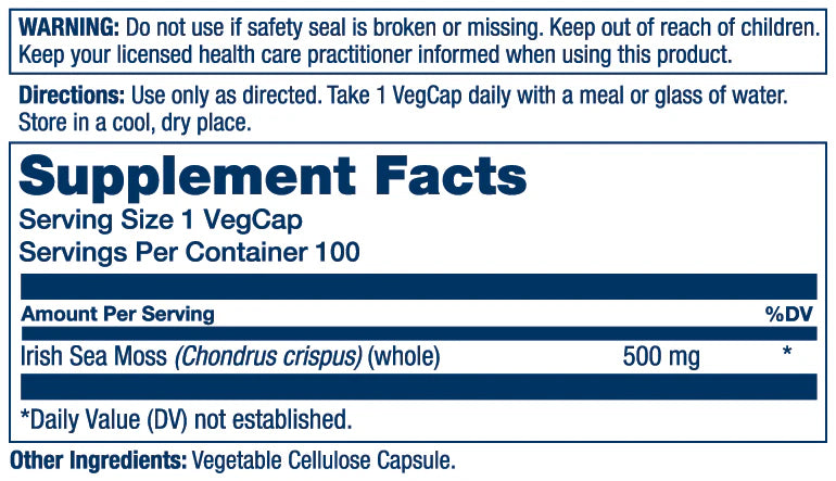 Solaray - Irish Seamoss 500mg