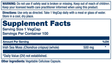 Solaray - Irish Seamoss 500mg