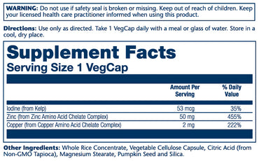 Solaray - Zinc Copper AAC (100 ct)
