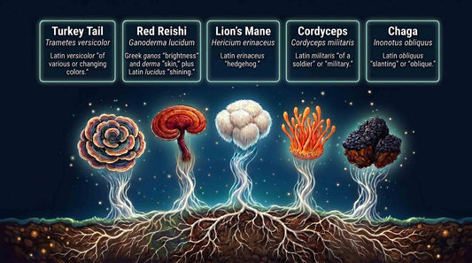 The Ethnobotanical Etymology of The Five Mushroom Protocol