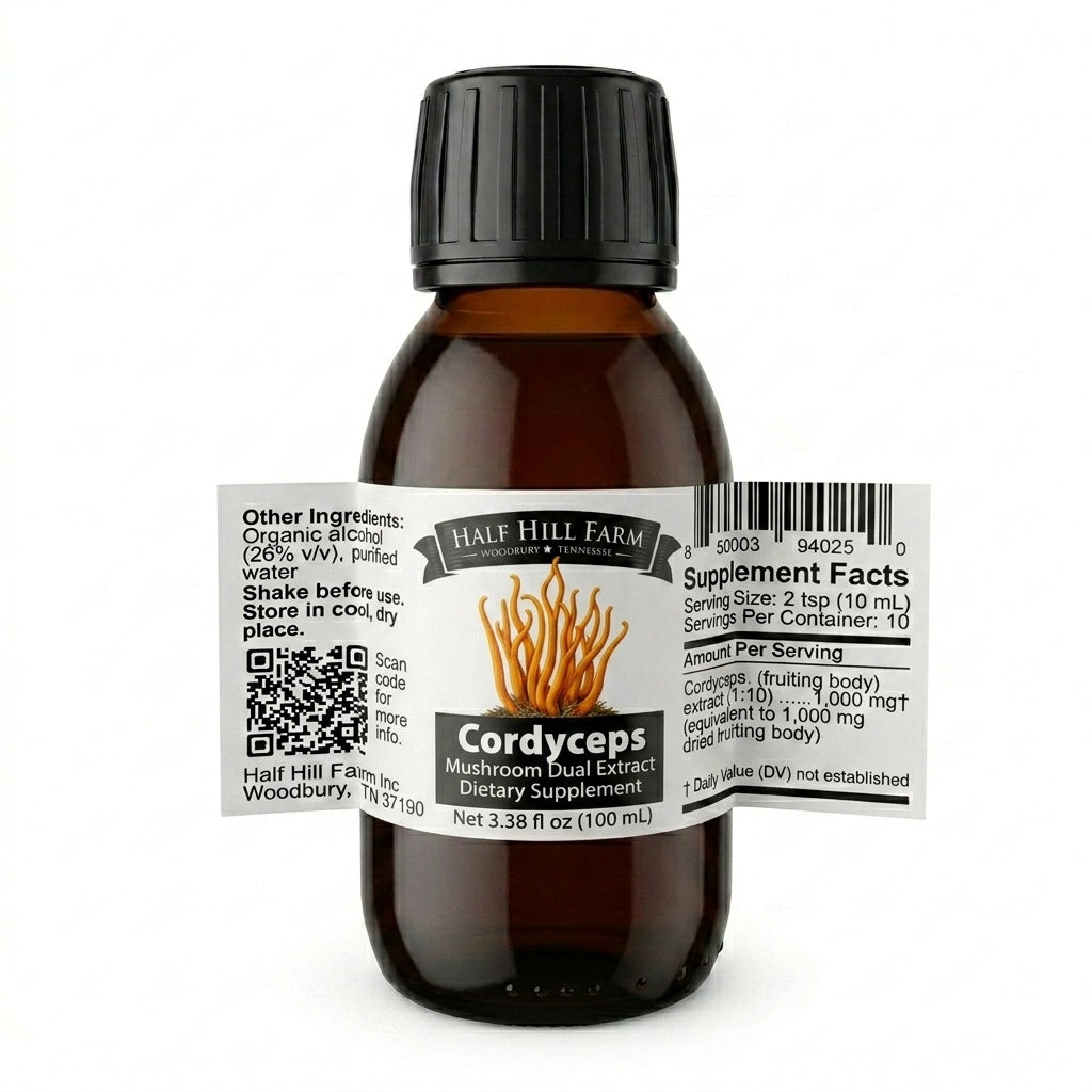 TRACY.FUNGUS 完売間近！！ Cordyceps Mushroom Dual Extract Tincture - 100% Organic Fruiting