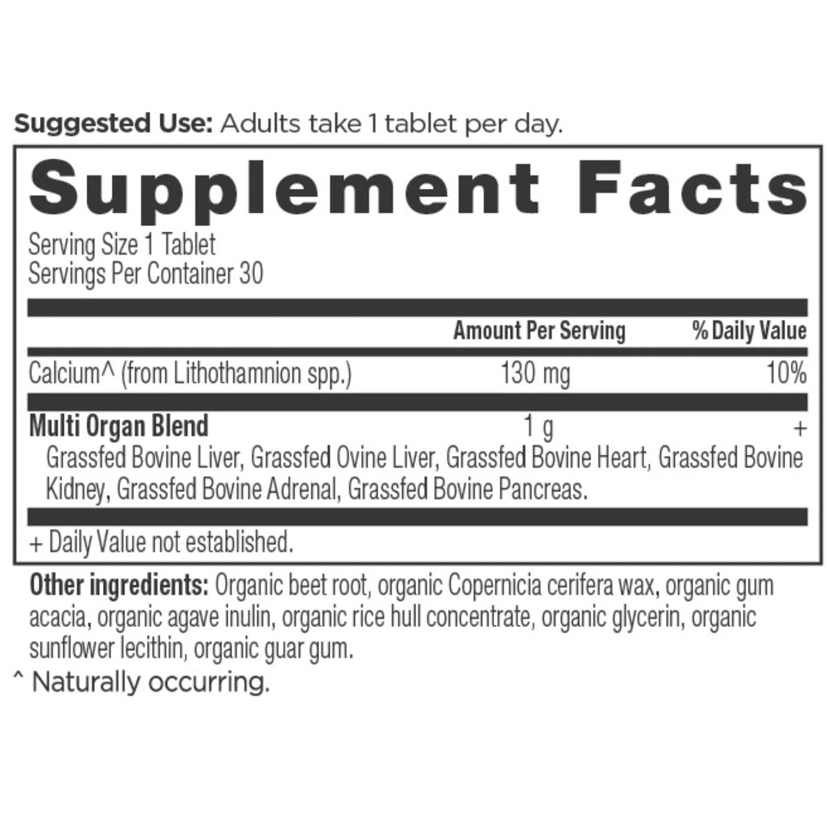 Ancient Nutrition: Ancient Glandulars Once Daily Organ Blend
