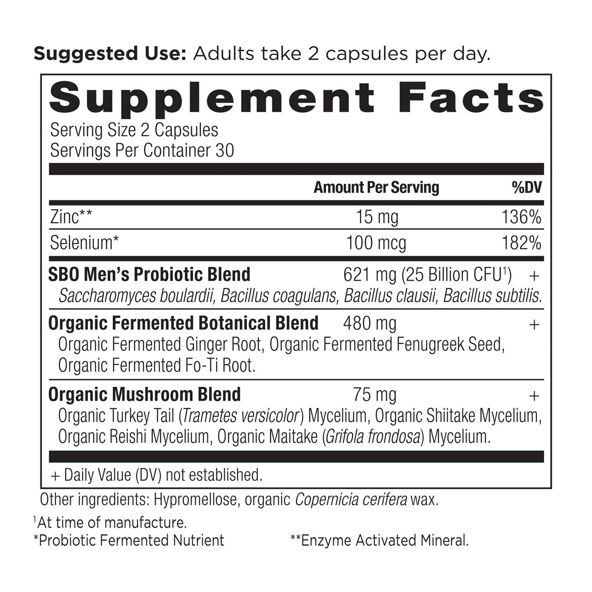 Ancient Nutrition: SBO Probiotics Men's (60 caps)