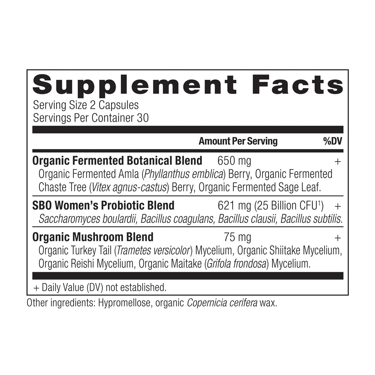 Ancient Nutrition: SBO Probiotics Women's (60 caps)