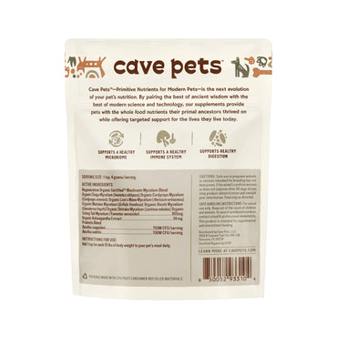Cave Pets Mushroom Powder: Multi-Shroom + Probiotics