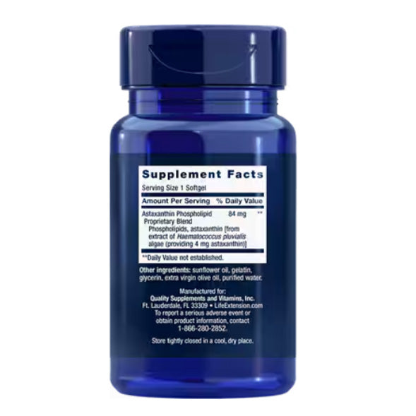Life Extension: Astaxanthin with Phospholipids - 4 mg (30 softgels)