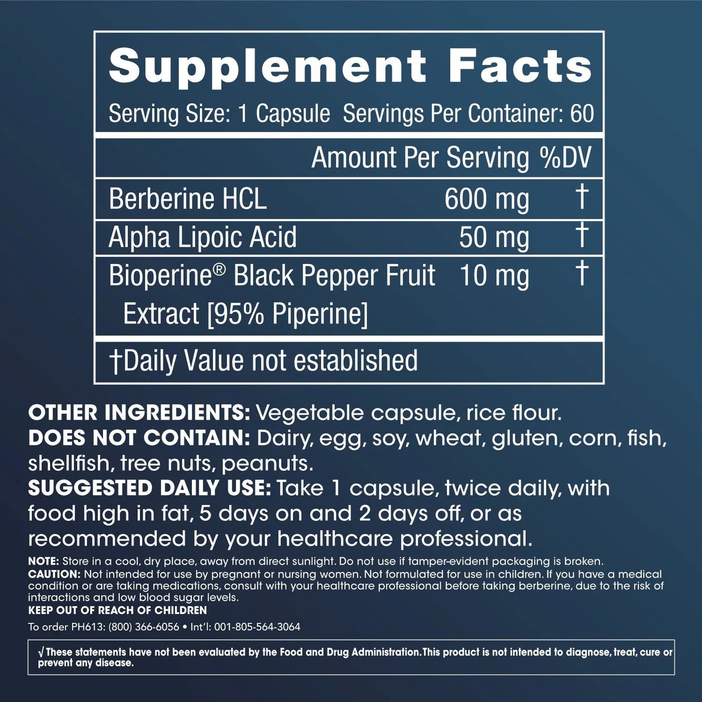 ProHealth: Berberine Pro - 1200mg  (60 caps)