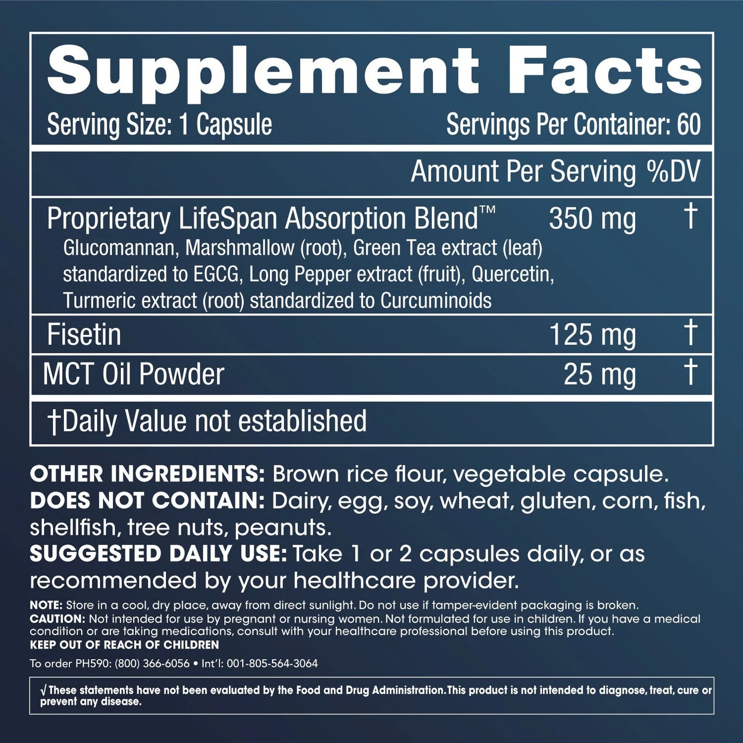 ProHealth: Fisetin Pro Longevity Plus  (60 caps)