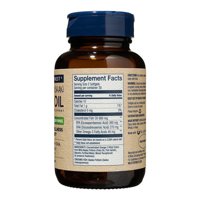 Wiley's Finest: Easy Swallow Minis (60 softgels)