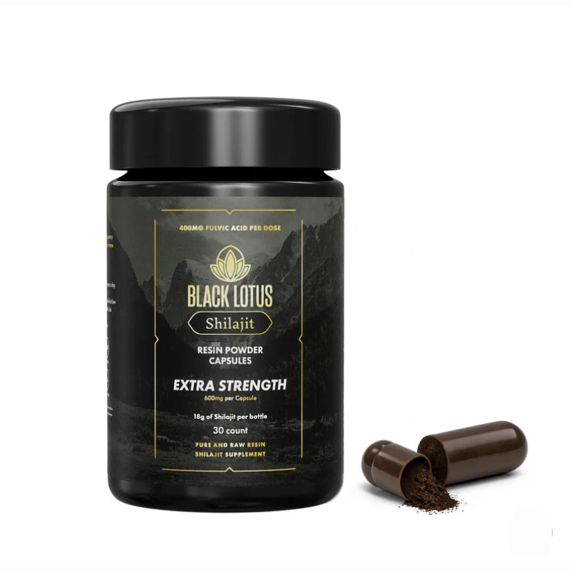 Black Lotus Pure Shiljajit Capsules - Extra Strength