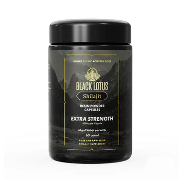 Black Lotus Pure Shiljajit Capsules - Extra Strength