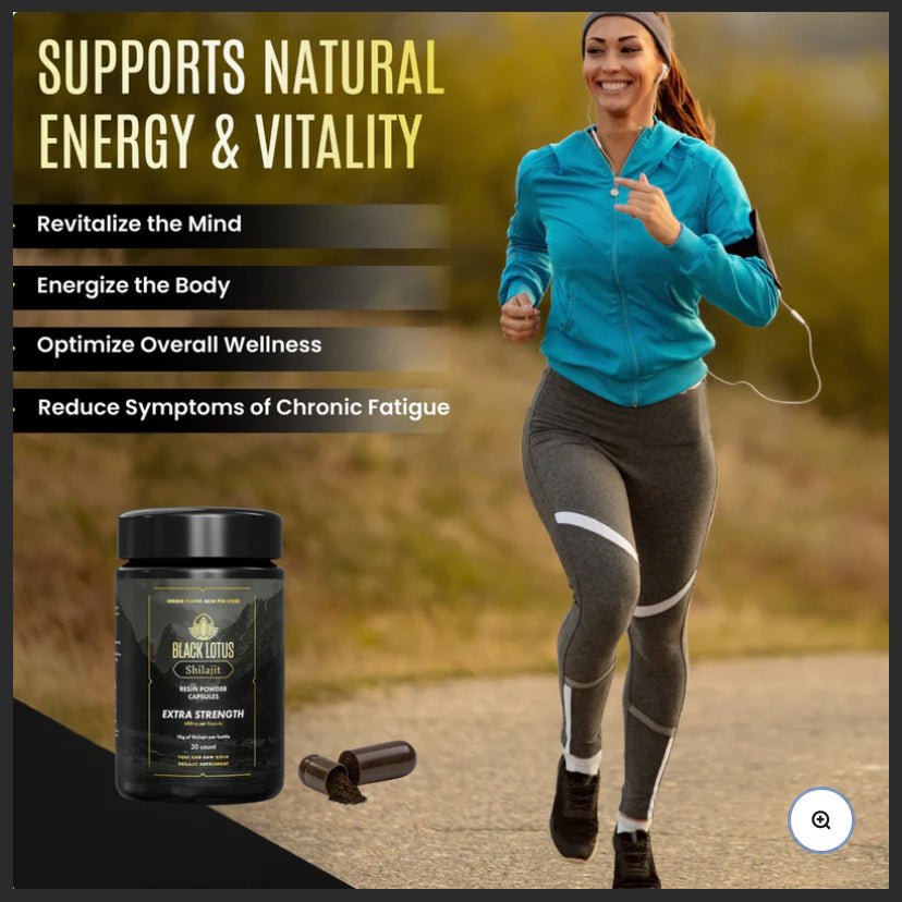Black Lotus Pure Shiljajit Capsules - Extra Strength