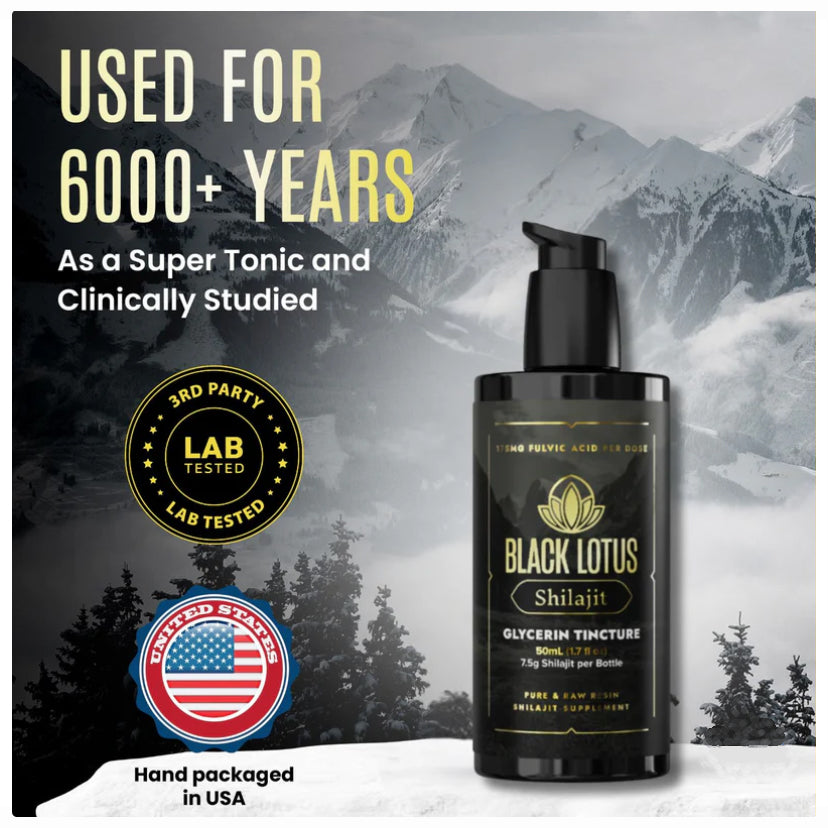 Black Lotus Pure Shiljajit Tincture