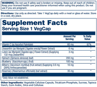 Solaray - Ultra Zeaxanthin 6mg (30 vegcaps)